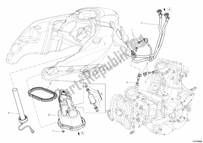 Tutte le parti per il Pompa Di Benzina del Ducati Multistrada 1200 S Sport 2011